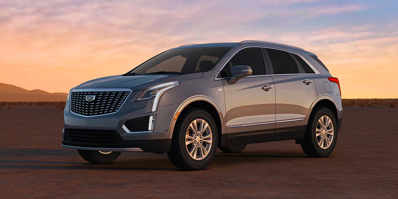 a 2025 Cadillac XT5 parked on a road